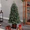 5ft. Pre-Lit Frosted Colorado Aspen Artificial Christmas Tree in Decorative Planter, White LED Lights